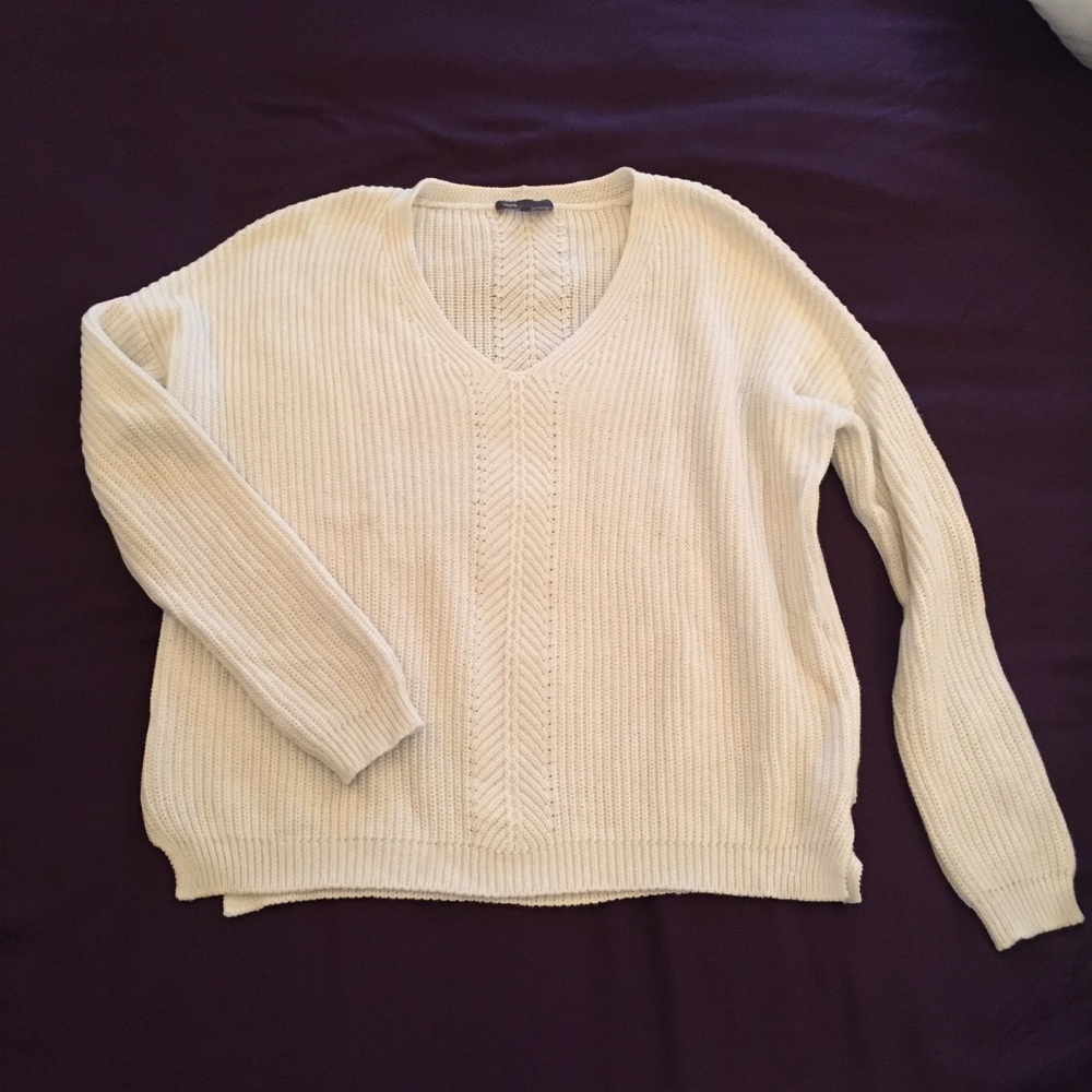 Vince oversized slouchy white sweater
